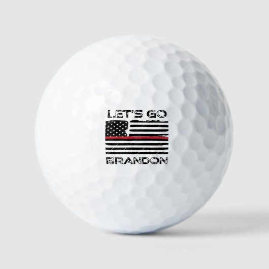 Balles De Golf Laissons aller Brandon Rouge mince ligne Drapeau d (Recto)