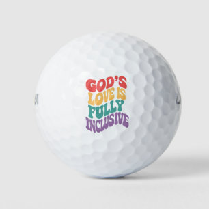 Balles De Golf L'Amour de Dieu est entièrement inclusif Christian