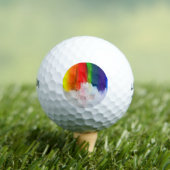 Balles De Golf L'amour est l'amour Rainbow Pride LBGQT (T-shirt Insitu)