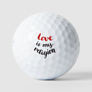 Balles De Golf L'amour est ma religion