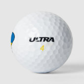 Balles De Golf Lampe Ukraine, stand avec T-shirt Ukraine (Logo)