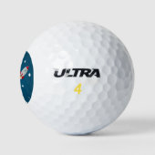 Balles De Golf Lancement d'une fusée spatiale dans l'espace (Logo)