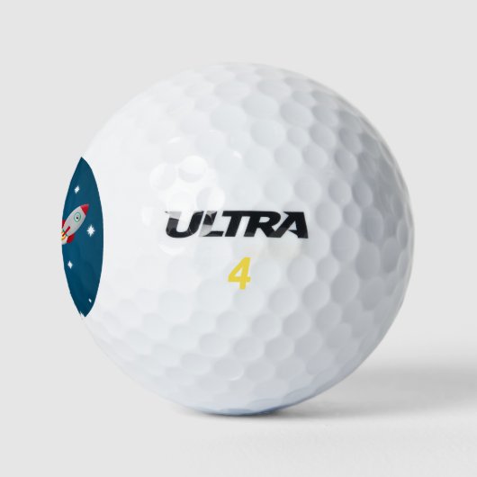 Balles De Golf Lancement d'une fusée spatiale dans l'espace (Logo)