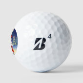 Balles De Golf Lapin de Noël (3) (Logo)