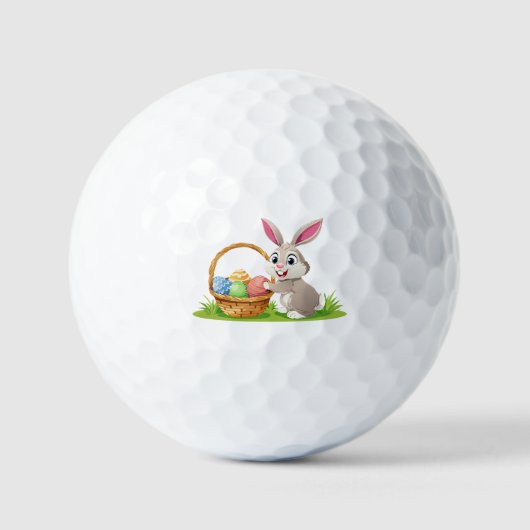 Balles De Golf lapin de Pâques (Recto)