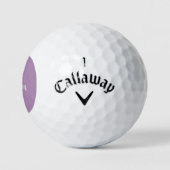 Balles De Golf Lavande Purple Script Monogramme Nom Dames (Logo)