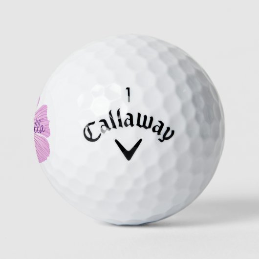 Balles De Golf Lavatera rose (Logo)