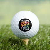 Balles De Golf L'avenir est inclusif Rainbow Pride droits trans (T-shirt Insitu)