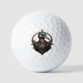 Balles De Golf "Le Bec de Fer : Un Ibis Steampunk" (Recto)