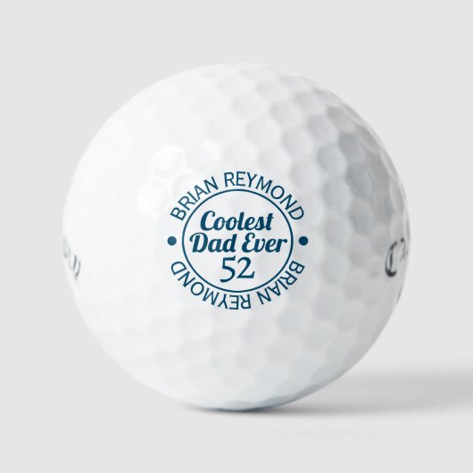 Balles De Golf Le cadeau d'anniversaire de papa le plus froid (Recto)