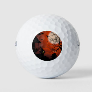 Balles De Golf Le cauchemar de la lune sanglante d'Halloween