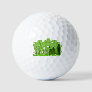 Balles De Golf Le chapeau le plus haut de Leprechaun couché dans