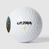 Balles De Golf Le corbeau alimenté par le café (Logo)
