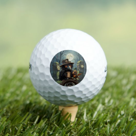 Balles De Golf Le corbeau alimenté par le café (T-shirt Insitu)
