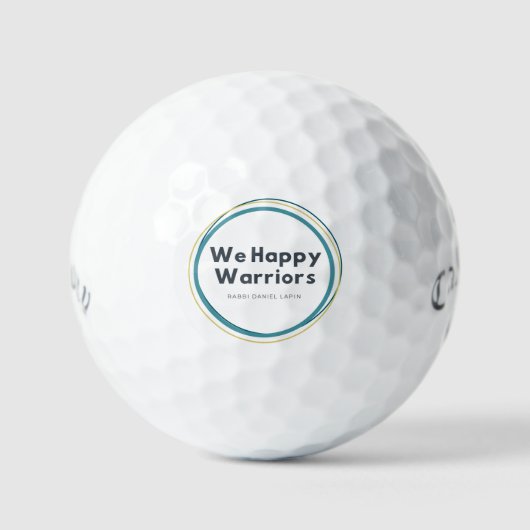 Balles De Golf Le Golf de Happy Warriors (Recto)