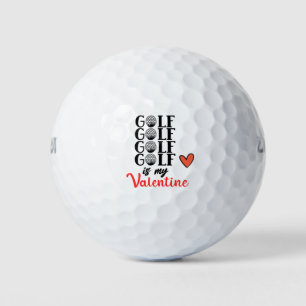 Balles De Golf Le golf est ma Saint Valentin pour le golf le jour