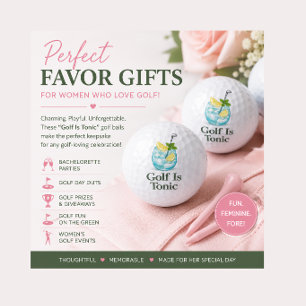 Balles De Golf "Le golf est un tonique" Boules de golf Faveurs Év