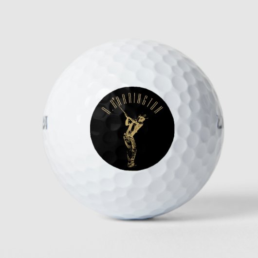 Balles De Golf Le golfeur doré  (Devant)