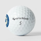 Balles De Golf Le logo bleu foncé du "Meilleur Père Golf du Monde (Logo)