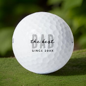 Balles De Golf Le meilleur papa depuis 20XX Moderne Simple Preppy