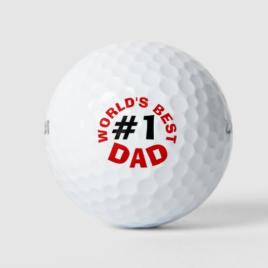 Balles De Golf Le meilleur papa du monde (Devant)
