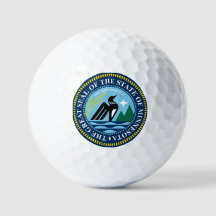 Balles De Golf Le nouveau drapeau de l'État du Minnesota