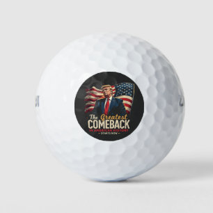 Balles De Golf Le plus grand retour de l'histoire américaine Trum