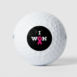 Balles De Golf Le ruban rose Le mois de sensibilisation au cancer