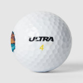 Balles De Golf Le saut du tigre dans la mer, style été (Logo)