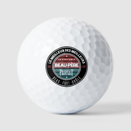 Balles De Golf Le véritable beau père parfait (Recto)