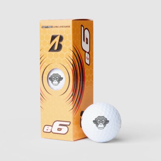Balles De Golf Le visage du singe (Emballage)