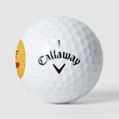 Balles De Golf Le visage Jetant un baiser (Logo)