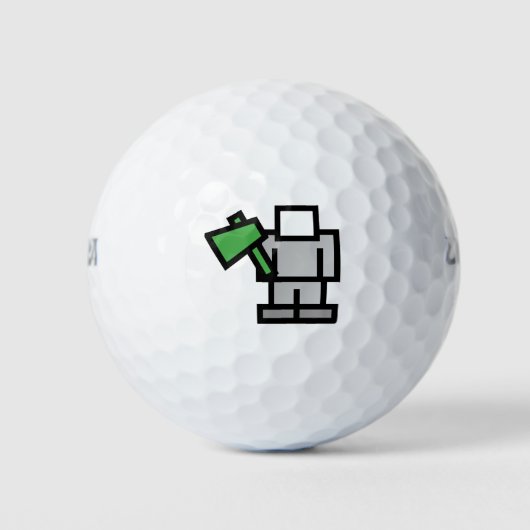 Balles De Golf Le x de bataille en vert (Devant)