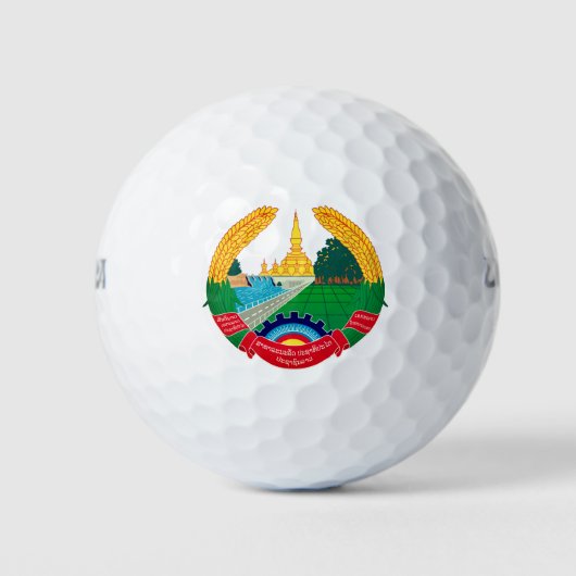 Balles De Golf L'emblème du Laos (Devant)