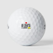 BALLES DE GOLF LEMON ET AMOUR (Devant)