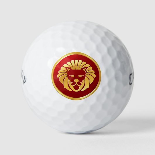 Balles De Golf Leo Le Lion (Devant)