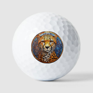 Balles De Golf Léopard aux couleurs vives et motifs complexes