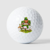 Balles De Golf Leprechaun en vert, Joyeuse Saint Patrick's Day (Recto)
