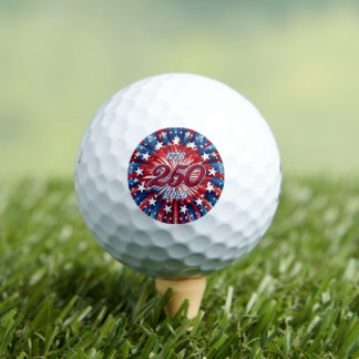 Balles De Golf Les 250 ans d'Amérique 1776-2026 Feux d'artifice R