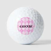Balles De Golf Les ballons de golf pour Jacquards roses (Recto)