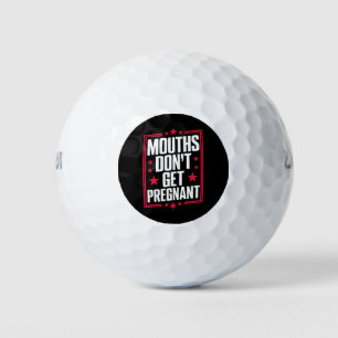 Balles De Golf Les bouches ne tombent pas enceintes
