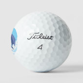 Balles De Golf Les deux superhéros de SlipperyJoe embrassant un v (Logo)