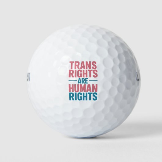 Balles De Golf Les droits transgenres sont une fierté transgenre  (Devant)