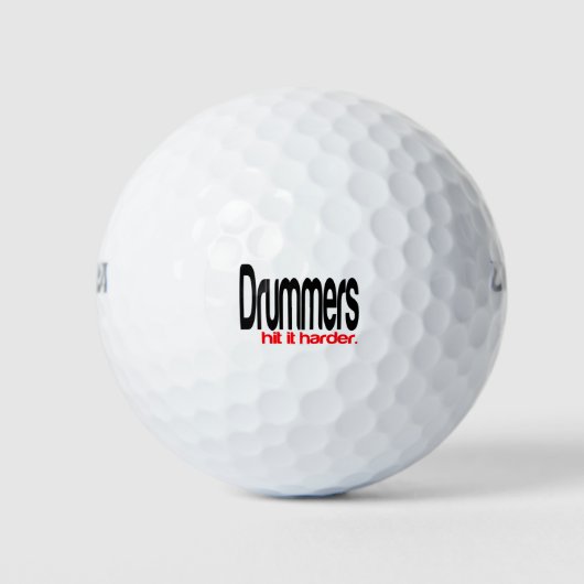 Balles De Golf Les Drummers Atteignent Plus Dur (Devant)