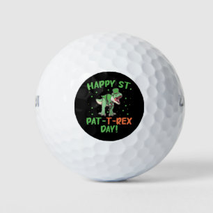 Balles De Golf Les enfants heureux St Pat Trex Day Dino St Patric