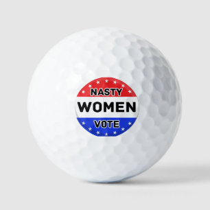 Balles De Golf Les Femmes Nasty votent   Femmes puissance cadeau 