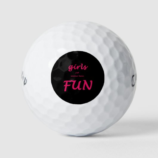 Balles De Golf les filles veulent juste s'amuser (Devant)