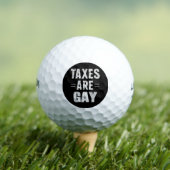 Balles De Golf Les impôts sont gays (T-shirt Insitu)