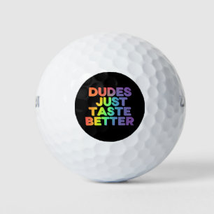 Balles De Golf Les mecs goûtent mieux Gay pride arc-en-ciel LGBTQ