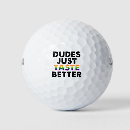 Balles De Golf Les mecs Goûtent une meilleure idée de cadeau Gay  (Devant)